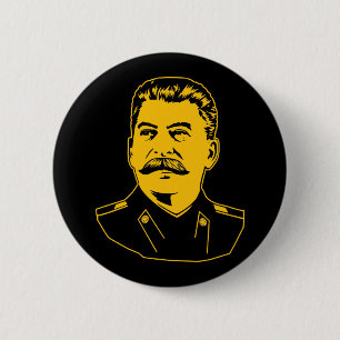 Josef Stalin Porträt Button