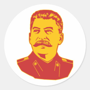 Josef Stalin Porträt Runder Aufkleber
