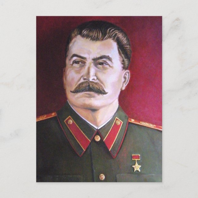Josef Stalin Postkarte (Vorderseite)