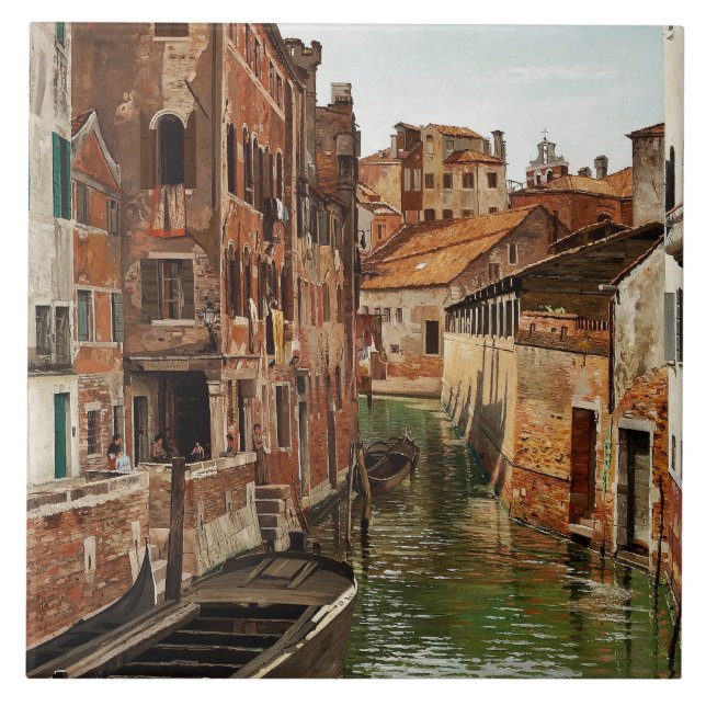 Josef Theodor Hansen Ponte Della Tana Venice Fliese (Vorderseite)