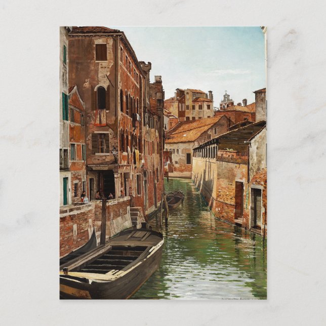 Josef Theodor Hansen Ponte Della Tana Venice Postkarte (Vorderseite)