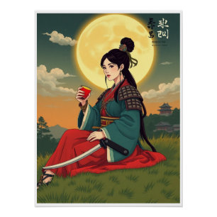 Joseon Femme Warrior - Poster de Soju Moonligh