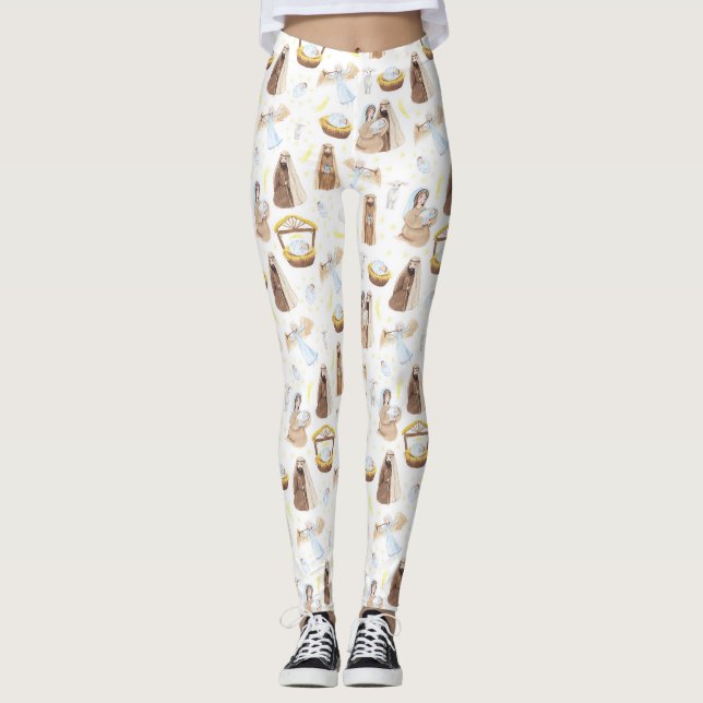 Joseph and Mary Christmas Leggings (Vorderseite)