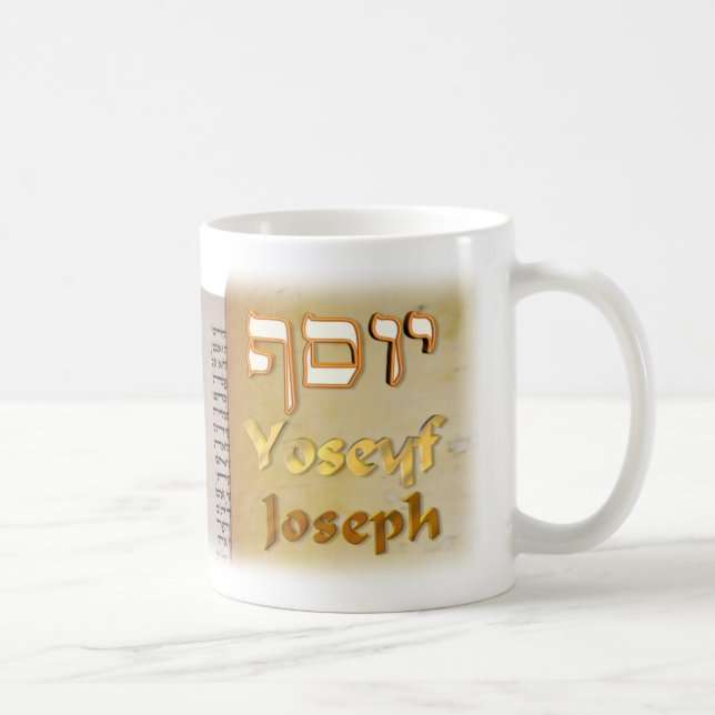 Joseph auf Hebräer Kaffeetasse (Rechts)