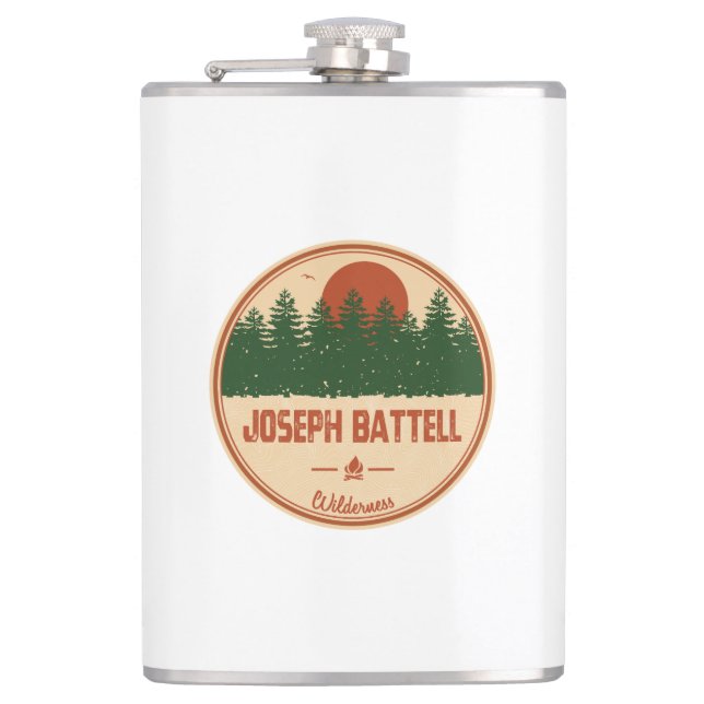 Joseph Battell Wilderness Vermont Flachmann (Vorderseite)