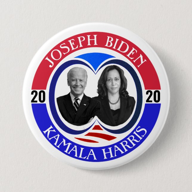 Joseph Biden & Kamala Harris 2020 Button (Vorderseite)