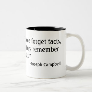 Joseph Campbell Zitat Zweifarbige Tasse