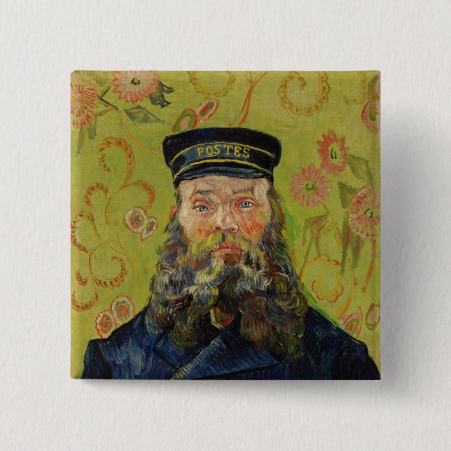 Joseph-Étienne Roulin (von Vincent van Gogh) Button (Vorderseite)
