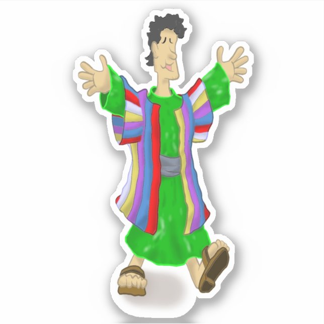 Joseph Genesis 37:1 Aufkleber (Vorderseite)