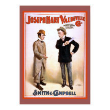 Joseph Hart Vaudeville Co Poster Théâtre