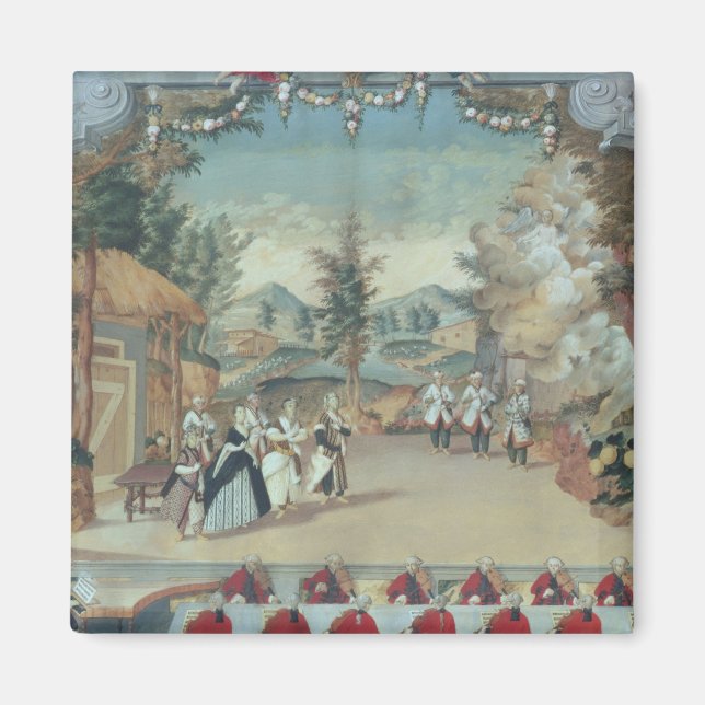 Joseph Haydn bei der ersten Aufführung seiner Oper Magnet (Vorne)
