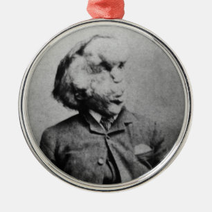 Joseph "John" Merrick Elephant Man ab 1889 Ornament Aus Metall