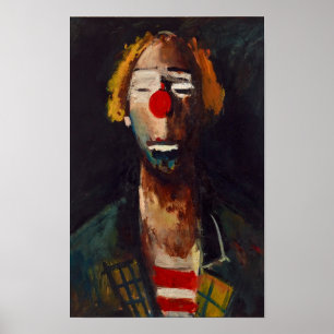 Joseph Kutter Clown Portrait Poster