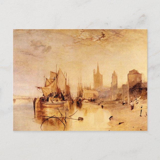 Joseph Mallord Turner - Ankunft des Schiffes Köln Postkarte (Vorderseite)