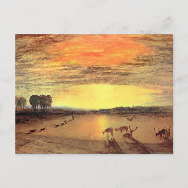 Joseph Mallord Turner - Petworth Park Postkarte (Vorderseite)