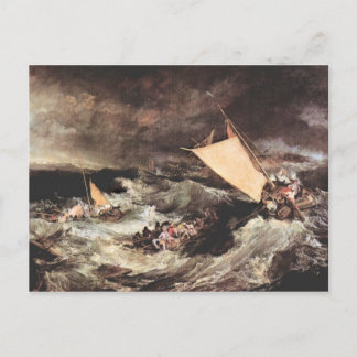 Joseph Mallord Turner - Shipwreck Postkarte