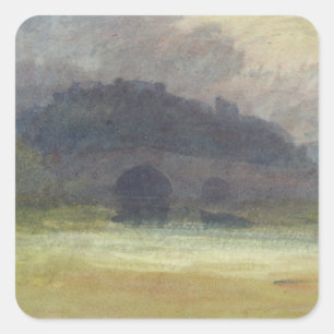 Joseph Mallord William Turner Abend Landschaft Quadratischer Aufkleber
