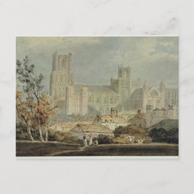 Joseph Mallord William Turner | Ansicht von Ely Ca Postkarte (Vorderseite)