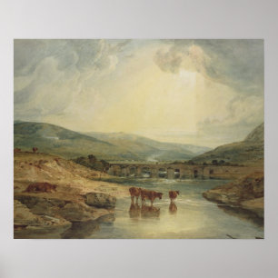 Joseph Mallord William Turner Brücke über die US Poster