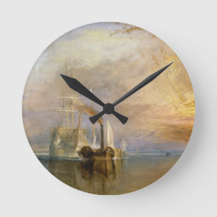 Joseph Mallord William Turner das kämpfende Runde Wanduhr