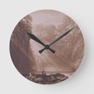 Joseph Mallord William Turner der Fall des Cl Runde Wanduhr