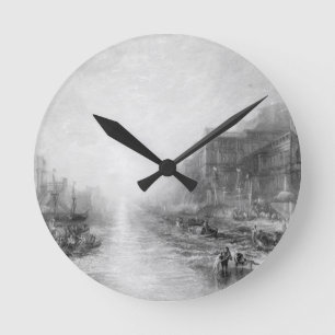 Joseph Mallord William Turner   die Einschiffung Runde Wanduhr