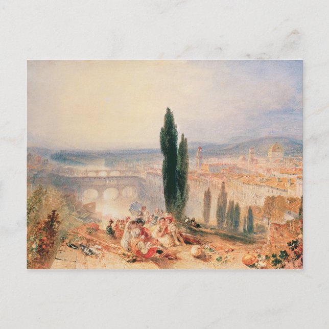 Joseph Mallord William Turner | Florenz aus der Nä Postkarte (Vorderseite)