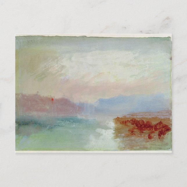 Joseph Mallord William Turner | Flussszene, 1834 Postkarte (Vorderseite)