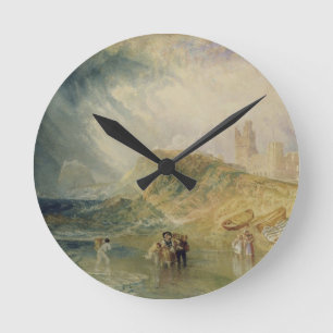 Joseph Mallord William Turner Holy Island, North Runde Wanduhr