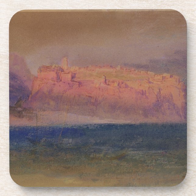 Joseph Mallord William Turner | Korsika, (Monaco?) Getränkeuntersetzer (Vorderseite)