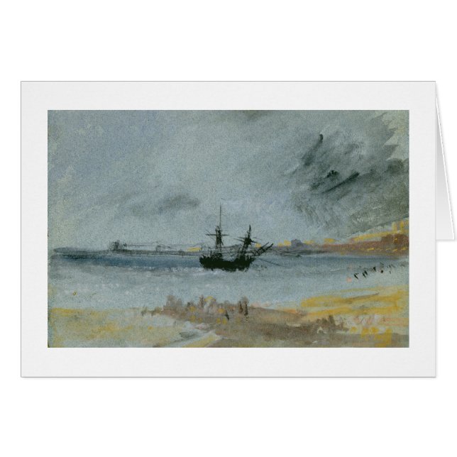 Joseph Mallord William Turner | Schiff Aground, Br (Vorderseite (Horizontal))