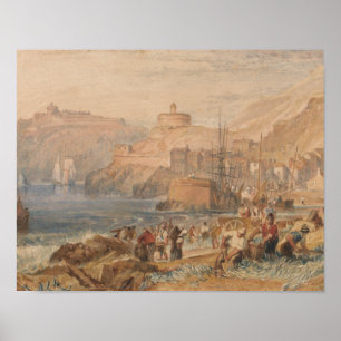Joseph Mallord William Turner - St. Mawes, Cornwal Poster