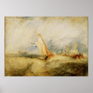 Joseph Mallord William Turner   Van Tromp Going Ab Poster