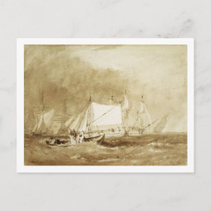 Joseph Mallord William Turner Versandszene, wi Postkarte