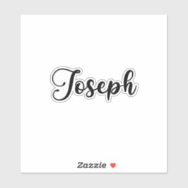 Joseph Name - Handgeschriebene Kalligrafie Aufkleber