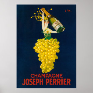 Joseph Perrier Champagne Poster promotionnel