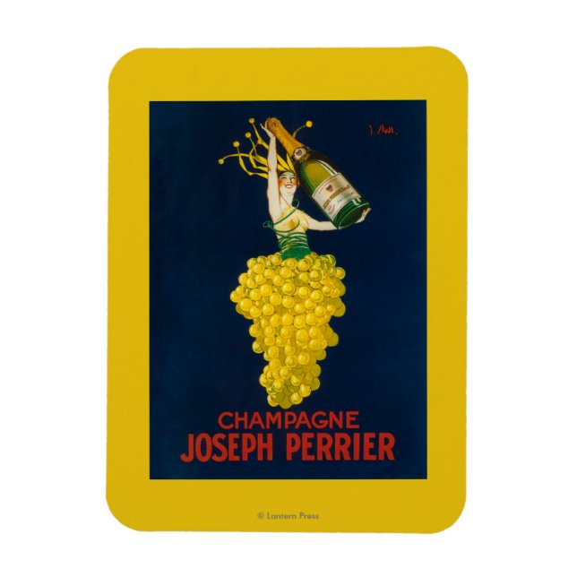 Joseph Perrier Champagne Werbeplakat Magnet (Vertikal)