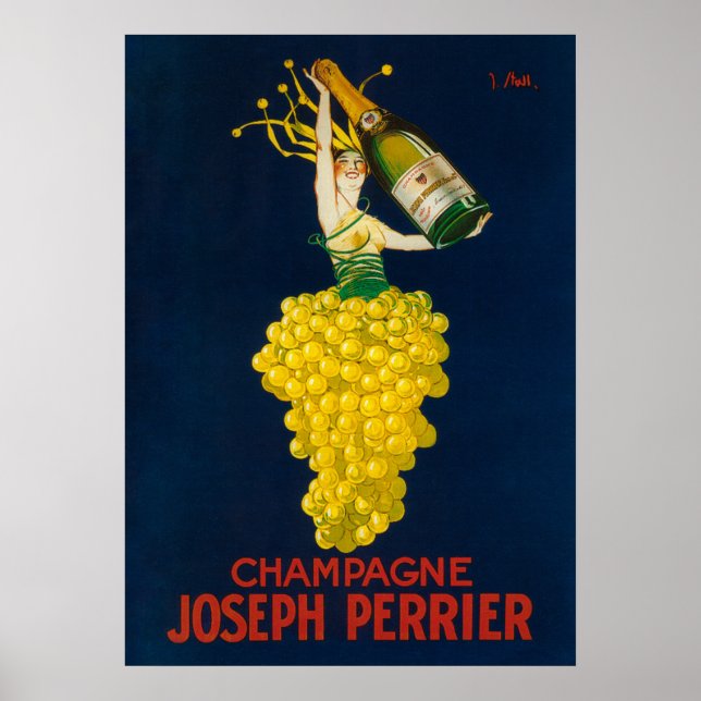 Joseph Perrier Champagne Werbeplakat Poster (Vorne)