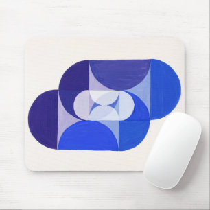 Joseph Schillinger Key Blue. Abstrakte geometrisch Mousepad