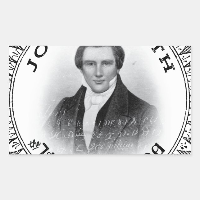 Joseph Smith DER Prophet Gottes Rechteckiger Aufkleber (Vorderseite)