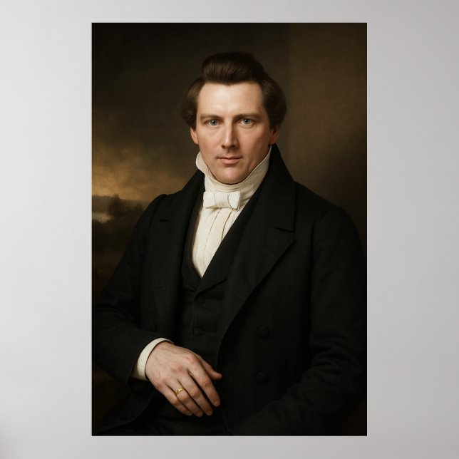 Joseph Smith Fotografic Rendition™ #2 LDS Art Poster (Vorne)
