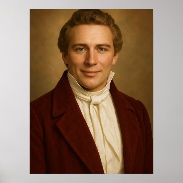 Joseph Smith Fotografic Rendition™ #5 LDS Art Poster (Vorne)