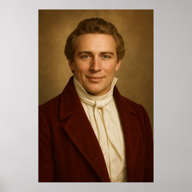 Joseph Smith Fotografic Rendition™ #5 LDS Art Poster (Vorne)