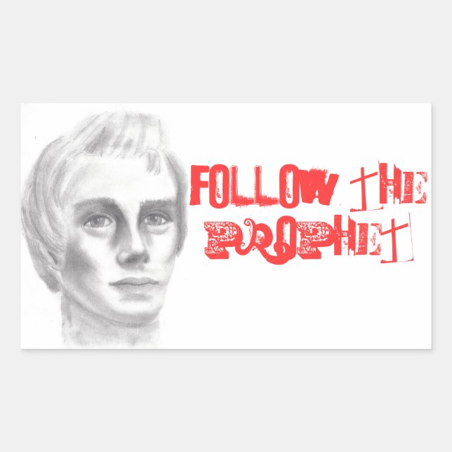 Joseph Smith mormon LDS Prophet Rechteckiger Aufkleber (Vorderseite)