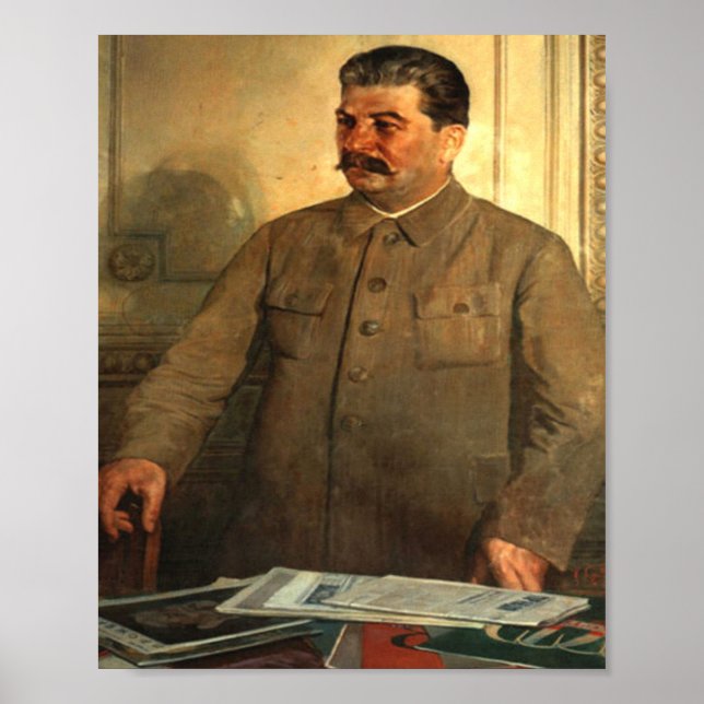 Joseph Stalin Portrait Poster (Vorne)