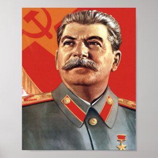 Joseph Stalin Portrait Poster