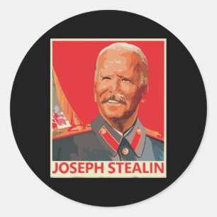 Joseph Stealin Anti Joe Biden Funny Runder Aufkleber