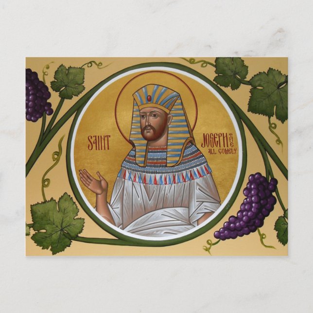 Joseph the All-Komely Prayer Card Postkarte (Vorderseite)
