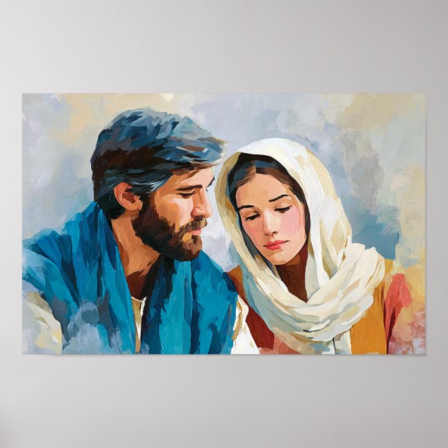 Joseph und Maria: Eine heilige Vereinigung Poster (Vorne)