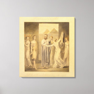 Joseph und Potiphars Ehefrau, 1803-05 (Stift u. Leinwanddruck